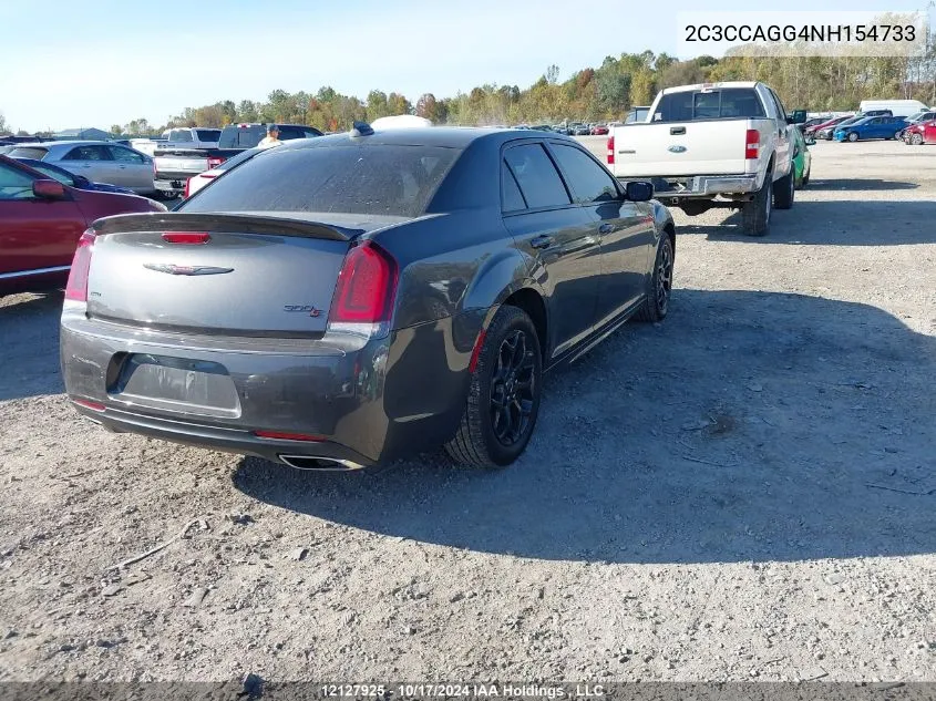 2022 Chrysler 300 S Awd VIN: 2C3CCAGG4NH154733 Lot: 12127925