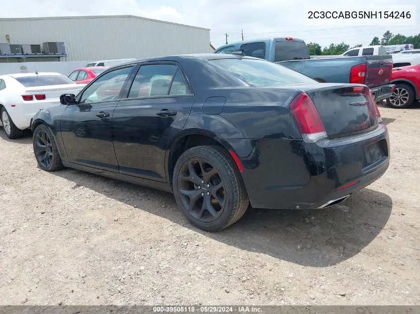 2022 Chrysler 300 S VIN: 2C3CCABG5NH154246 Lot: 39505118