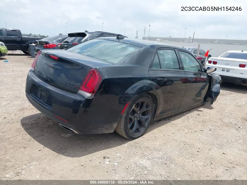 2022 Chrysler 300 S VIN: 2C3CCABG5NH154246 Lot: 39505118