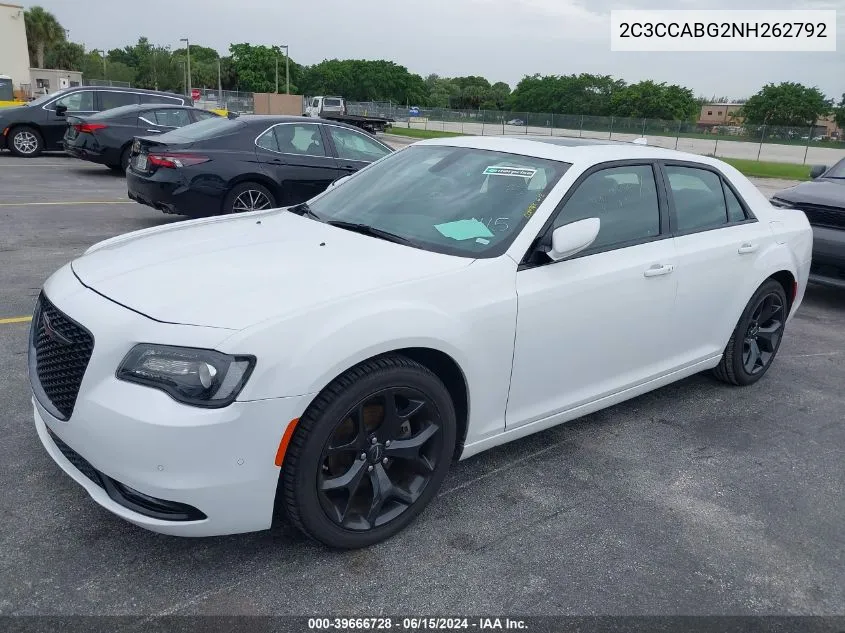 2022 Chrysler 300 S VIN: 2C3CCABG2NH262792 Lot: 39666728