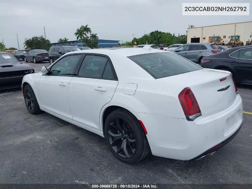 2022 Chrysler 300 S VIN: 2C3CCABG2NH262792 Lot: 39666728