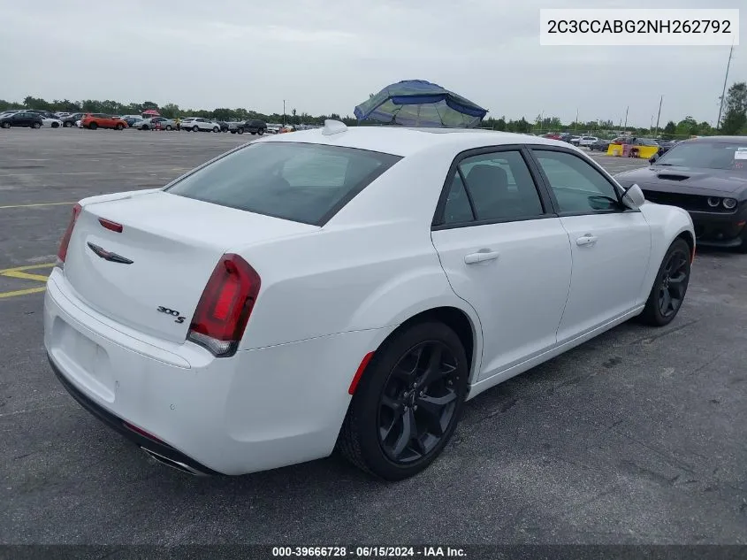 2022 Chrysler 300 S VIN: 2C3CCABG2NH262792 Lot: 39666728