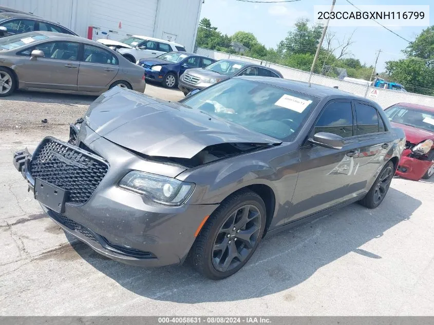 2022 Chrysler 300 S VIN: 2C3CCABGXNH116799 Lot: 40058631