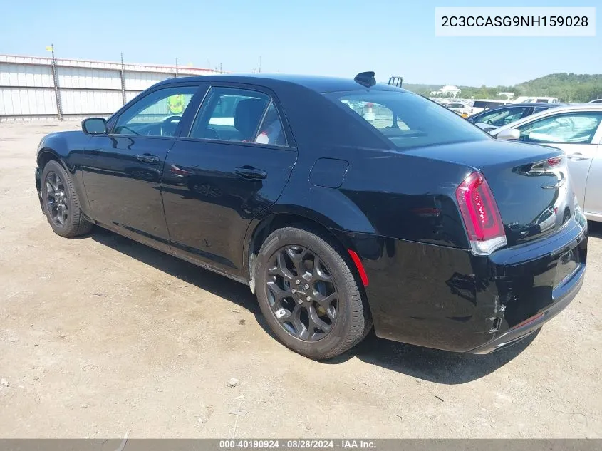 2022 Chrysler 300 Touring L Awd VIN: 2C3CCASG9NH159028 Lot: 40190924