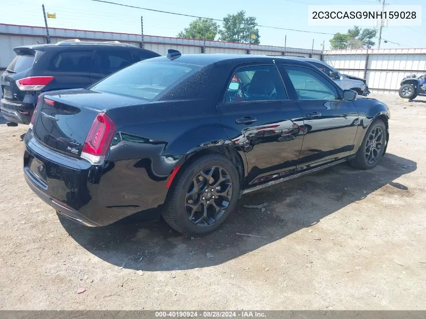 2022 Chrysler 300 Touring L Awd VIN: 2C3CCASG9NH159028 Lot: 40190924