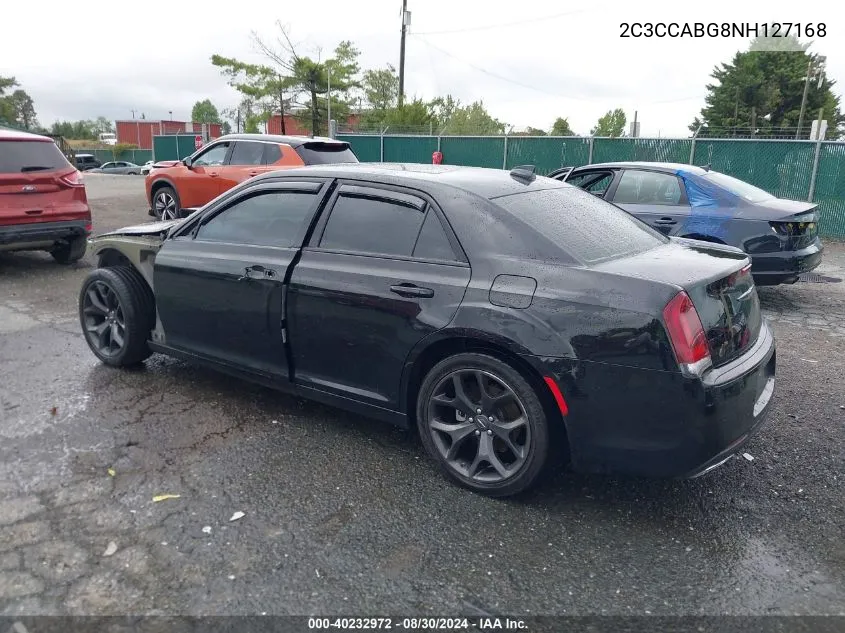 2022 Chrysler 300 S VIN: 2C3CCABG8NH127168 Lot: 40232972