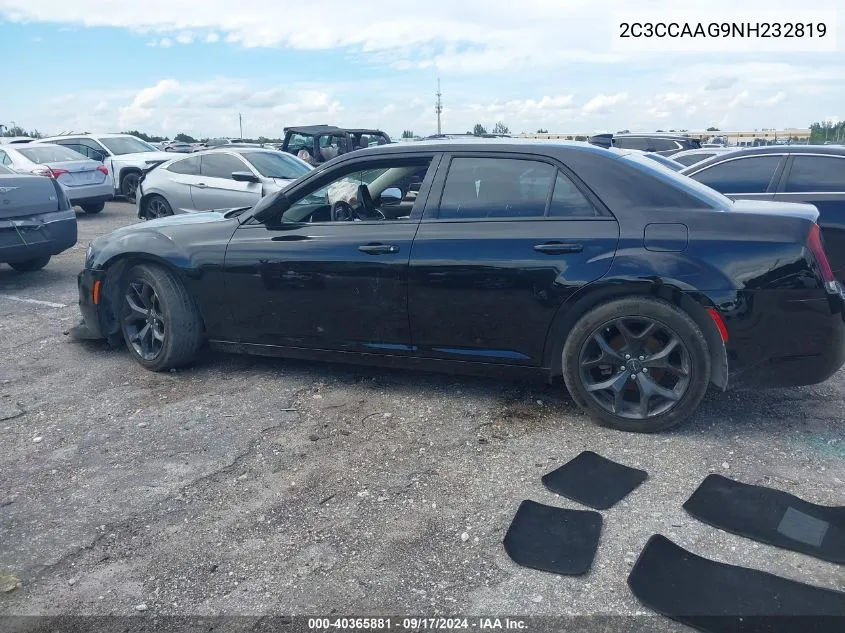 2022 Chrysler 300 Touring VIN: 2C3CCAAG9NH232819 Lot: 40365881