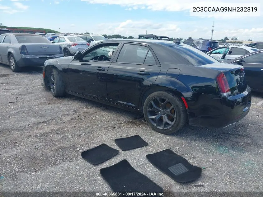 2022 Chrysler 300 Touring VIN: 2C3CCAAG9NH232819 Lot: 40365881