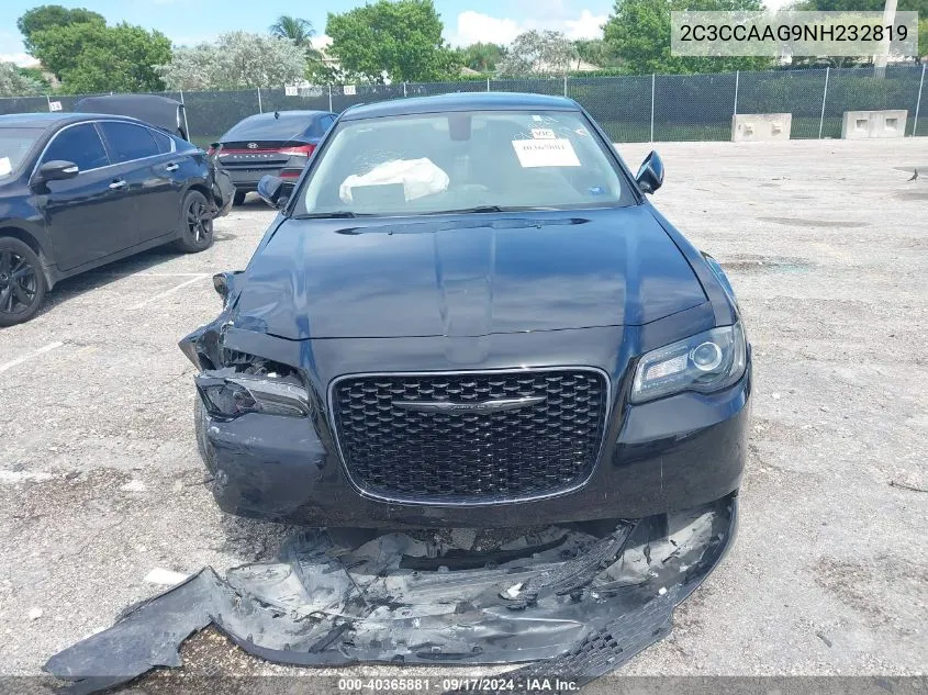 2022 Chrysler 300 Touring VIN: 2C3CCAAG9NH232819 Lot: 40365881