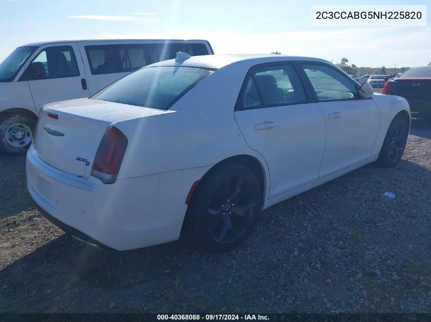 2022 Chrysler 300 S VIN: 2C3CCABG5NH225820 Lot: 40368088