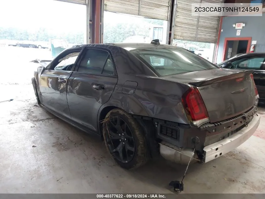 2022 Chrysler 300 S VIN: 2C3CCABT9NH124549 Lot: 40377622