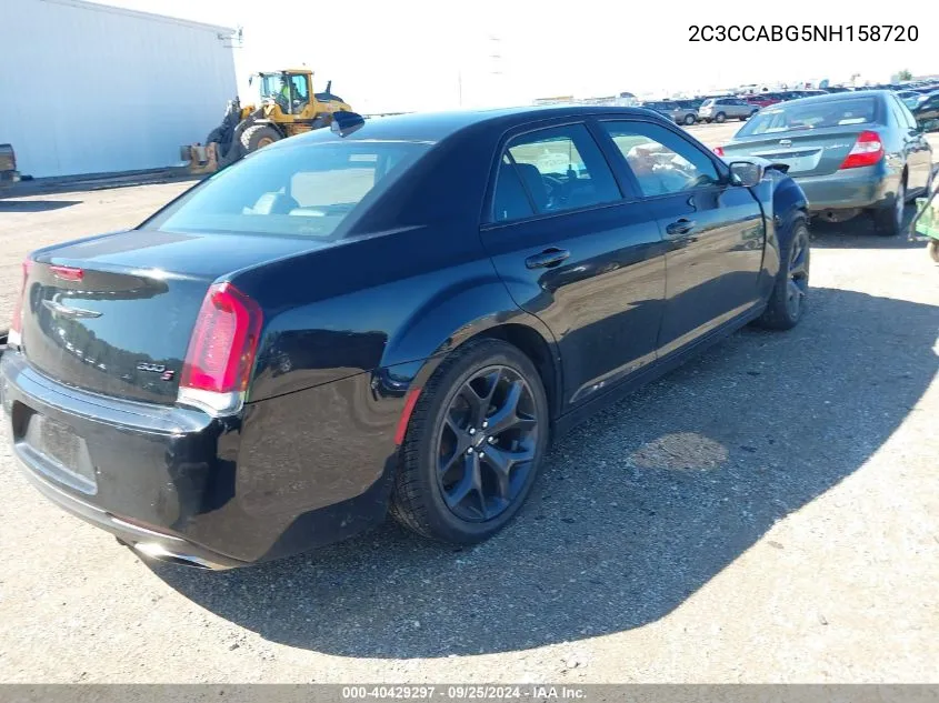 2022 Chrysler 300 S VIN: 2C3CCABG5NH158720 Lot: 40429297