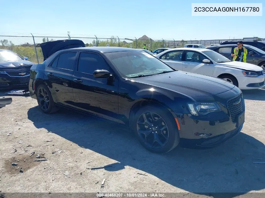 2022 Chrysler 300 Touring VIN: 2C3CCAAG0NH167780 Lot: 40468207