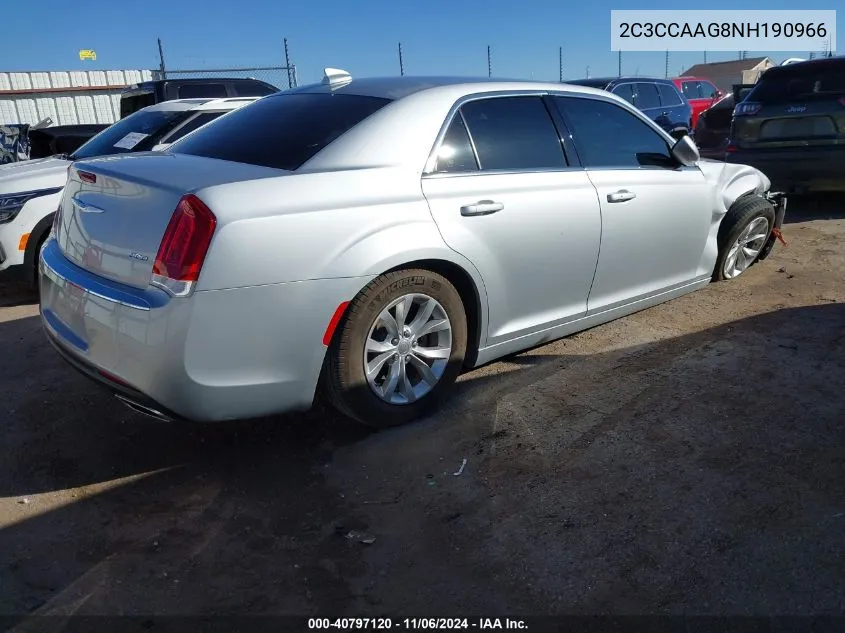 2022 Chrysler 300 Touring VIN: 2C3CCAAG8NH190966 Lot: 40797120