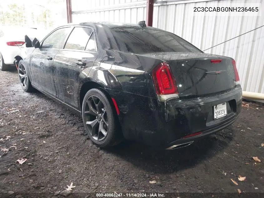 2022 Chrysler 300 S VIN: 2C3CCABG0NH236465 Lot: 40863247