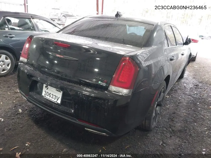 2022 Chrysler 300 S VIN: 2C3CCABG0NH236465 Lot: 40863247