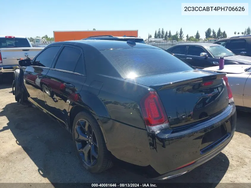 2023 Chrysler 300 300S VIN: 2C3CCABT4PH706626 Lot: 40081646