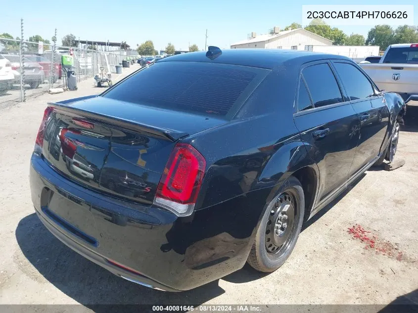 2023 Chrysler 300 300S VIN: 2C3CCABT4PH706626 Lot: 40081646