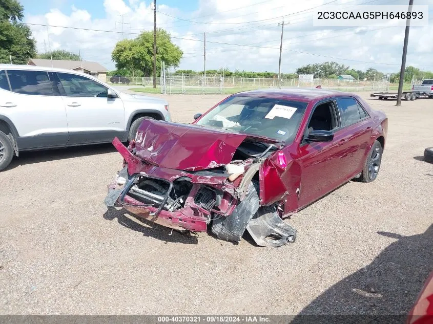 2023 Chrysler 300 Touring VIN: 2C3CCAAG5PH646893 Lot: 40370321