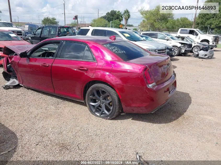 2023 Chrysler 300 Touring VIN: 2C3CCAAG5PH646893 Lot: 40370321