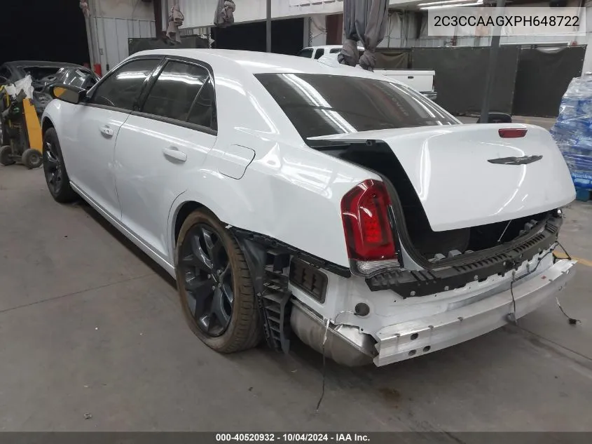 2C3CCAAGXPH648722 2023 Chrysler 300 Touring