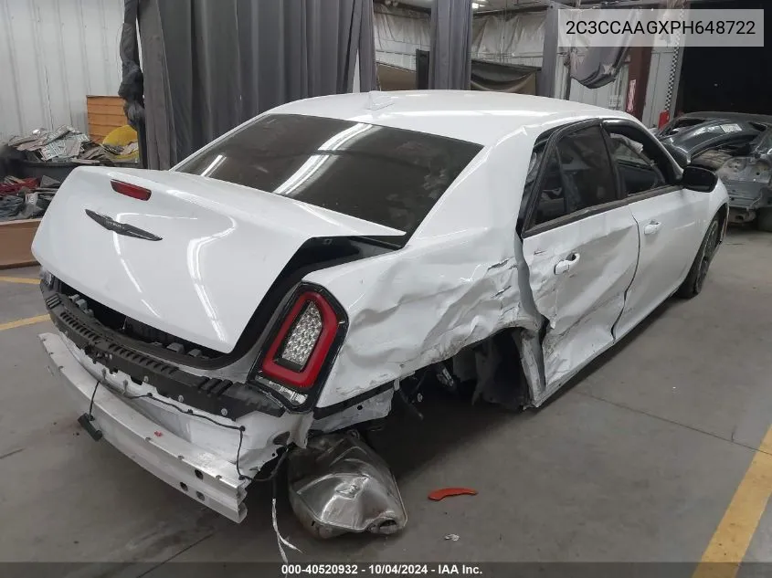 2023 Chrysler 300 Touring VIN: 2C3CCAAGXPH648722 Lot: 40520932