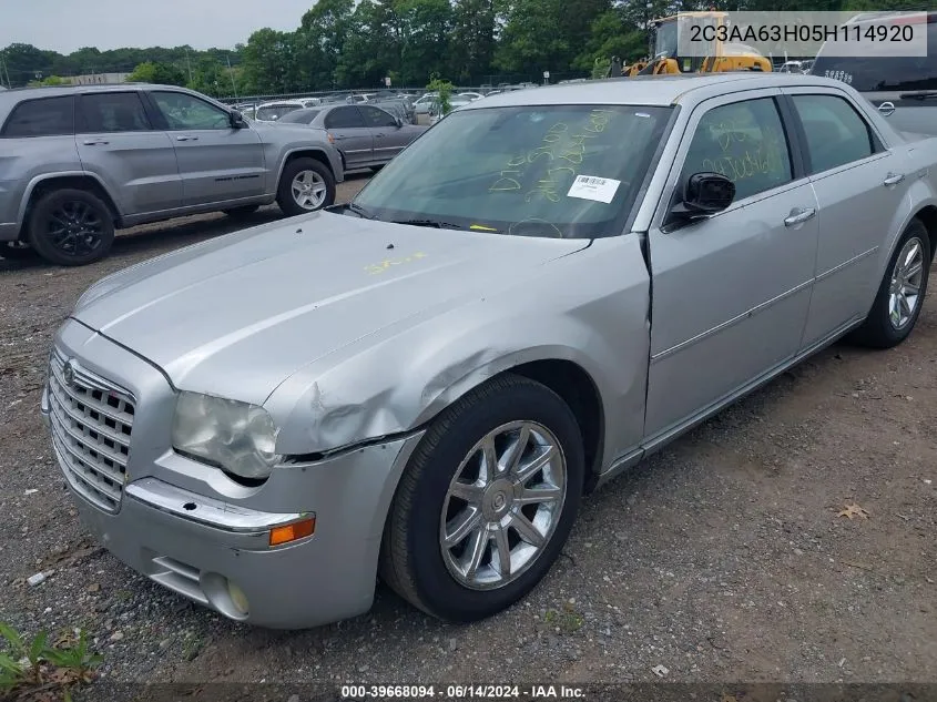 2005 Chrysler 300C VIN: 2C3AA63H05H114920 Lot: 39668094