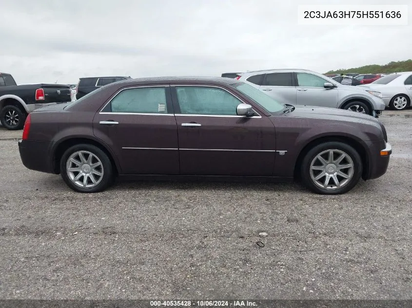 2005 Chrysler 300C VIN: 2C3JA63H75H551636 Lot: 40535428