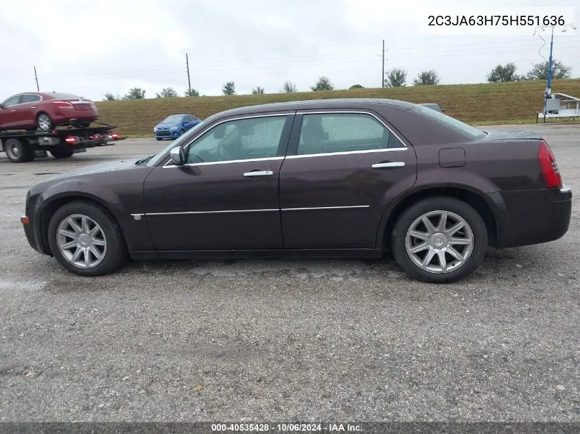 2005 Chrysler 300C VIN: 2C3JA63H75H551636 Lot: 40535428