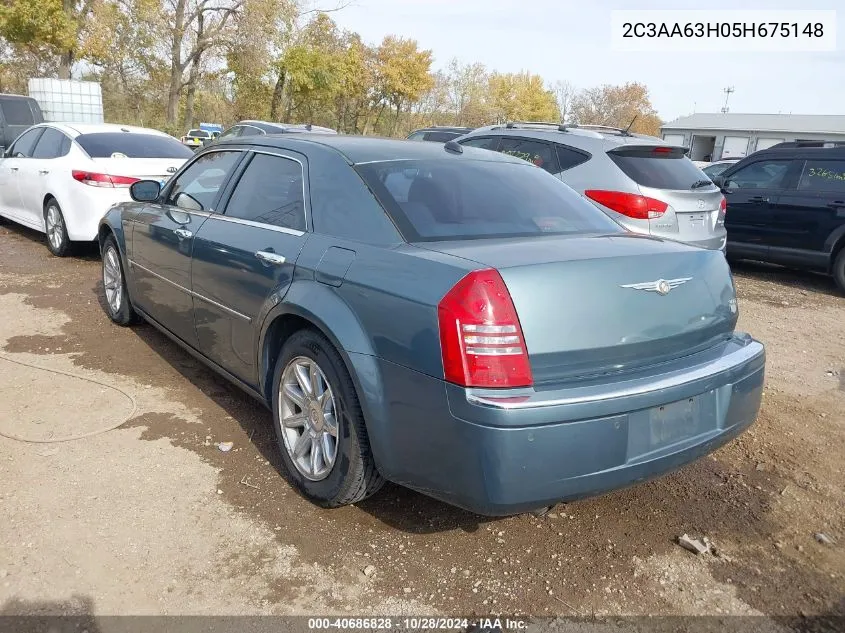 2005 Chrysler 300C VIN: 2C3AA63H05H675148 Lot: 40686828