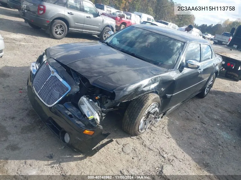 2005 Chrysler 300C VIN: 2C3AA63H15H113758 Lot: 40748962