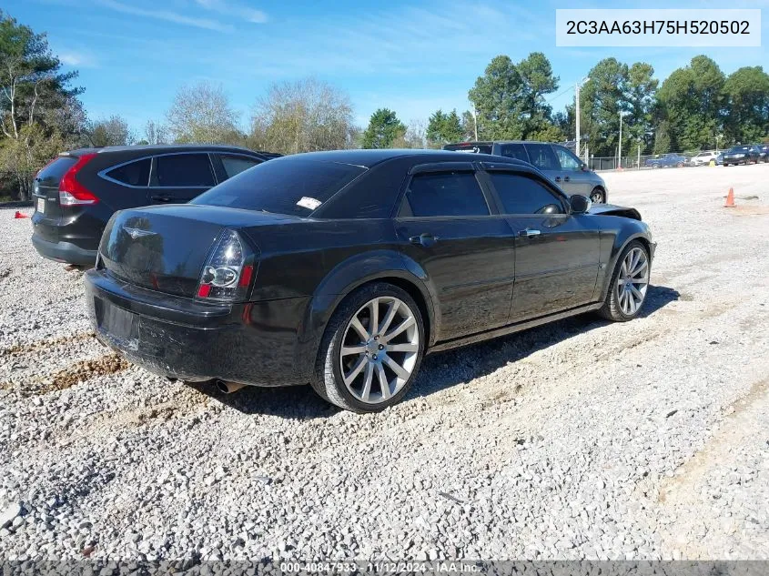 2005 Chrysler 300C VIN: 2C3AA63H75H520502 Lot: 40847933