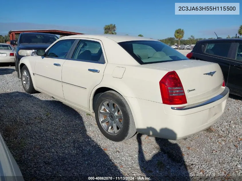 2005 Chrysler 300C VIN: 2C3JA63H55H115500 Lot: 40862070