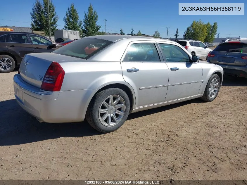 2006 Chrysler 300C VIN: 2C3KA63H66H368119 Lot: 12092180