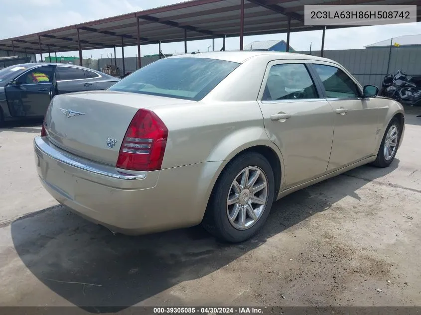 2006 Chrysler 300C VIN: 2C3LA63H86H508742 Lot: 39305085