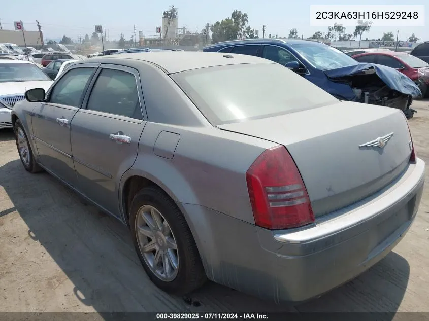 2006 Chrysler 300C VIN: 2C3KA63H16H529248 Lot: 39829025