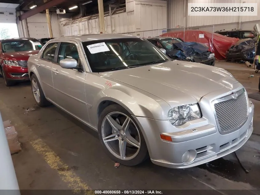 2006 Chrysler 300C Srt8 VIN: 2C3KA73W36H215718 Lot: 40080658