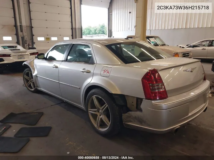 2006 Chrysler 300C Srt8 VIN: 2C3KA73W36H215718 Lot: 40080658