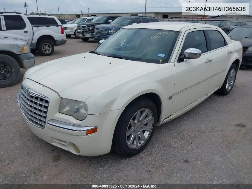 2006 Chrysler 300C VIN: 2C3KA63H46H365638 Lot: 40093925