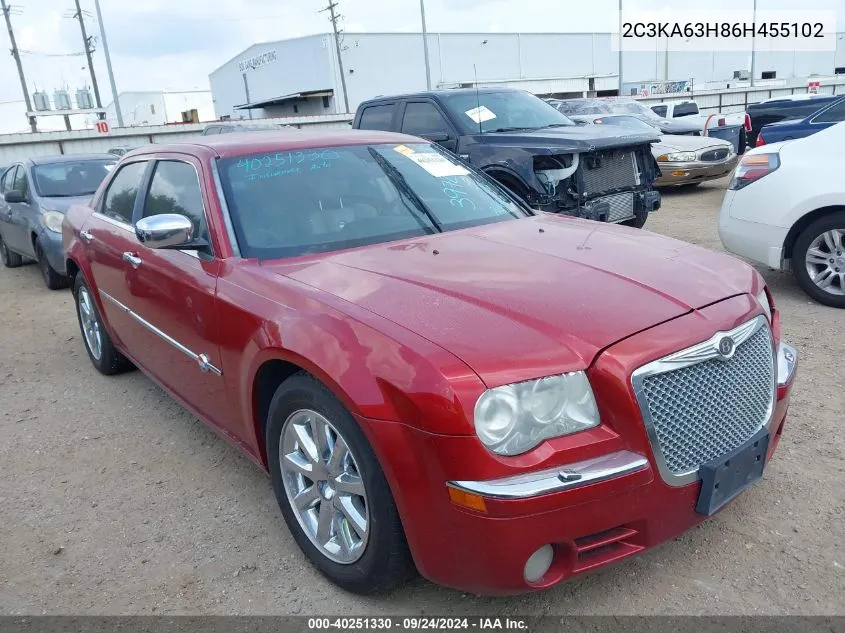 2006 Chrysler 300C VIN: 2C3KA63H86H455102 Lot: 40251330