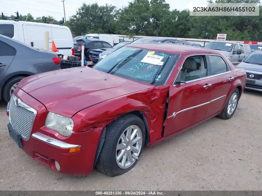 2006 Chrysler 300C VIN: 2C3KA63H86H455102 Lot: 40251330