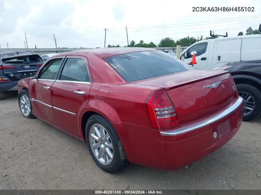 2006 Chrysler 300C VIN: 2C3KA63H86H455102 Lot: 40251330