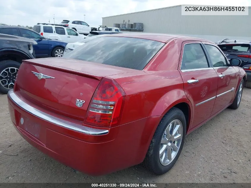 2006 Chrysler 300C VIN: 2C3KA63H86H455102 Lot: 40251330