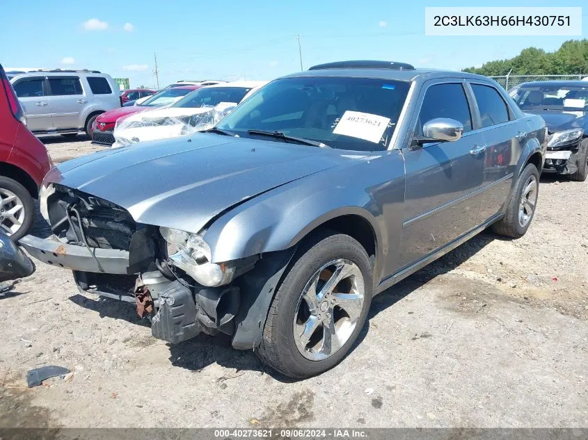 2006 Chrysler 300C VIN: 2C3LK63H66H430751 Lot: 40273621