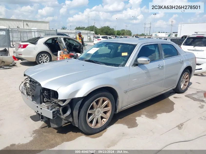 2006 Chrysler 300C VIN: 2C3KA63H26H278501 Lot: 40407607