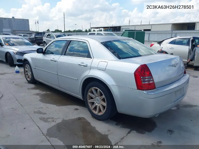 2006 Chrysler 300C VIN: 2C3KA63H26H278501 Lot: 40407607