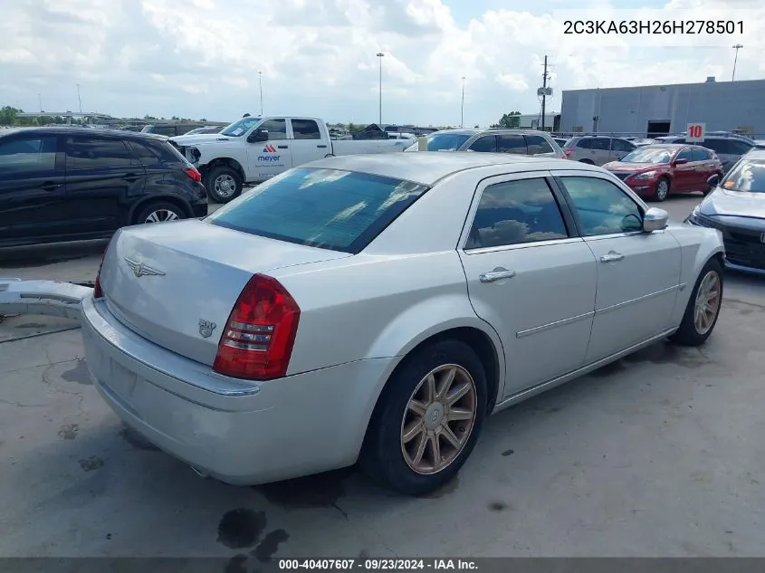 2006 Chrysler 300C VIN: 2C3KA63H26H278501 Lot: 40407607