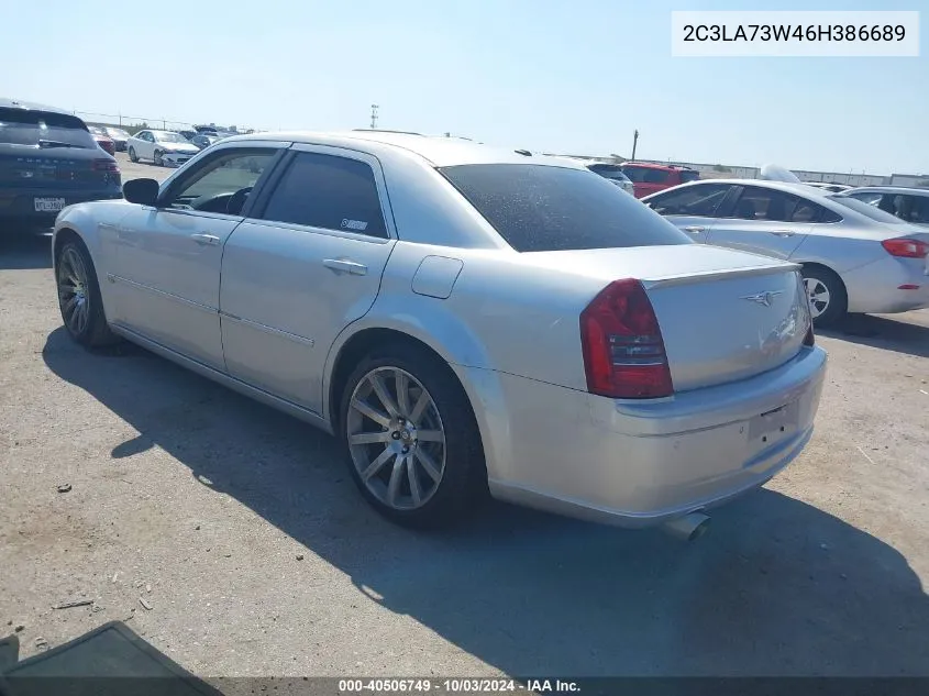 2006 Chrysler 300C Srt8 VIN: 2C3LA73W46H386689 Lot: 40506749