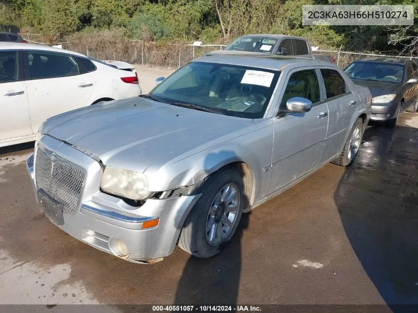 2006 Chrysler 300C VIN: 2C3KA63H66H510274 Lot: 40551057