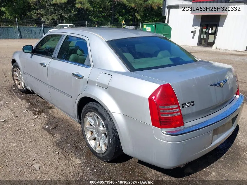 2006 Chrysler 300C VIN: 2C3LA63H26H320332 Lot: 40571945